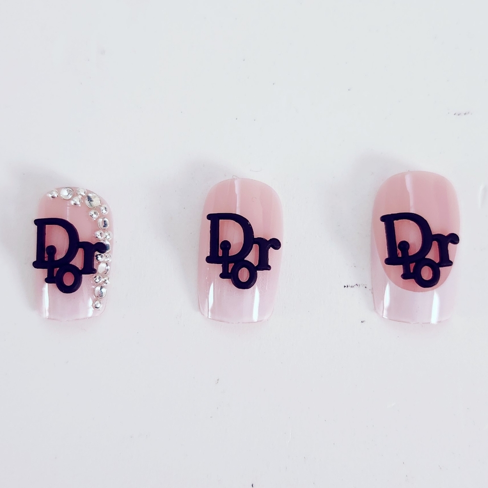 Luxury Nail Charms Black